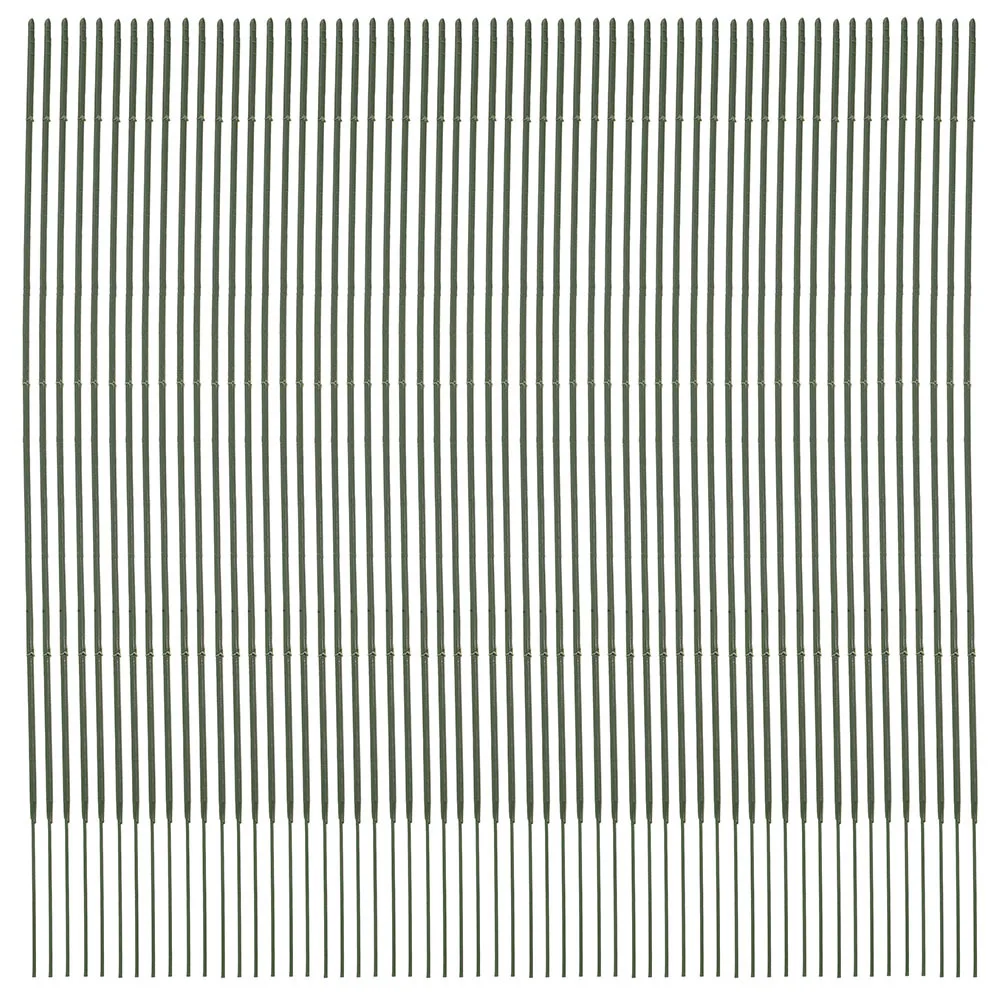 

100Pcs Floral Wire Stems Green Iron Flower Rods for DIY Bouquets Artificial Flower Arrangement Craft Decoration Supplies