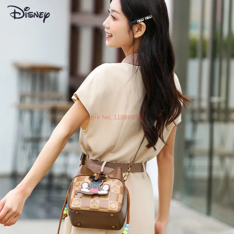 Original Disney Mickey Mouse Niche Premium Shoulder Bags For Girls Mickey Anime Kawaii High-capacity Bag Backpacks Women Gifts