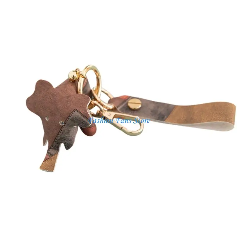 أنيقة الفيل مفتاح حامل بو الجلود المفاتيح قلادة للنساء سيدة العصرية حقيبة الديكور العملي هدية الحاضر #2