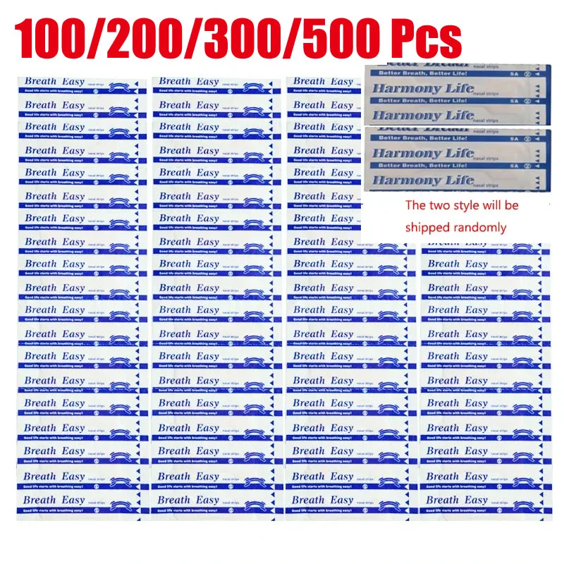 100-500PCS Breath Nasal Strips Right Aid Stop Snoring Nose Patch Good Sleeping Patch Product Easier Breath Sleep Aid Decive