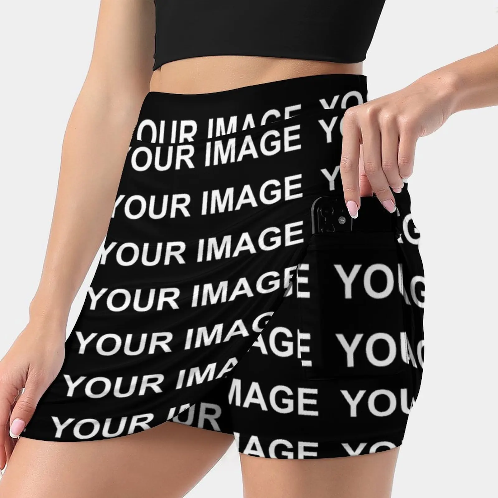 Your Image Customized Skirt Womens Custom Made Design Kawaii Mini Skirts High-waisted Printed Street Wear Casual Skirt Big Size