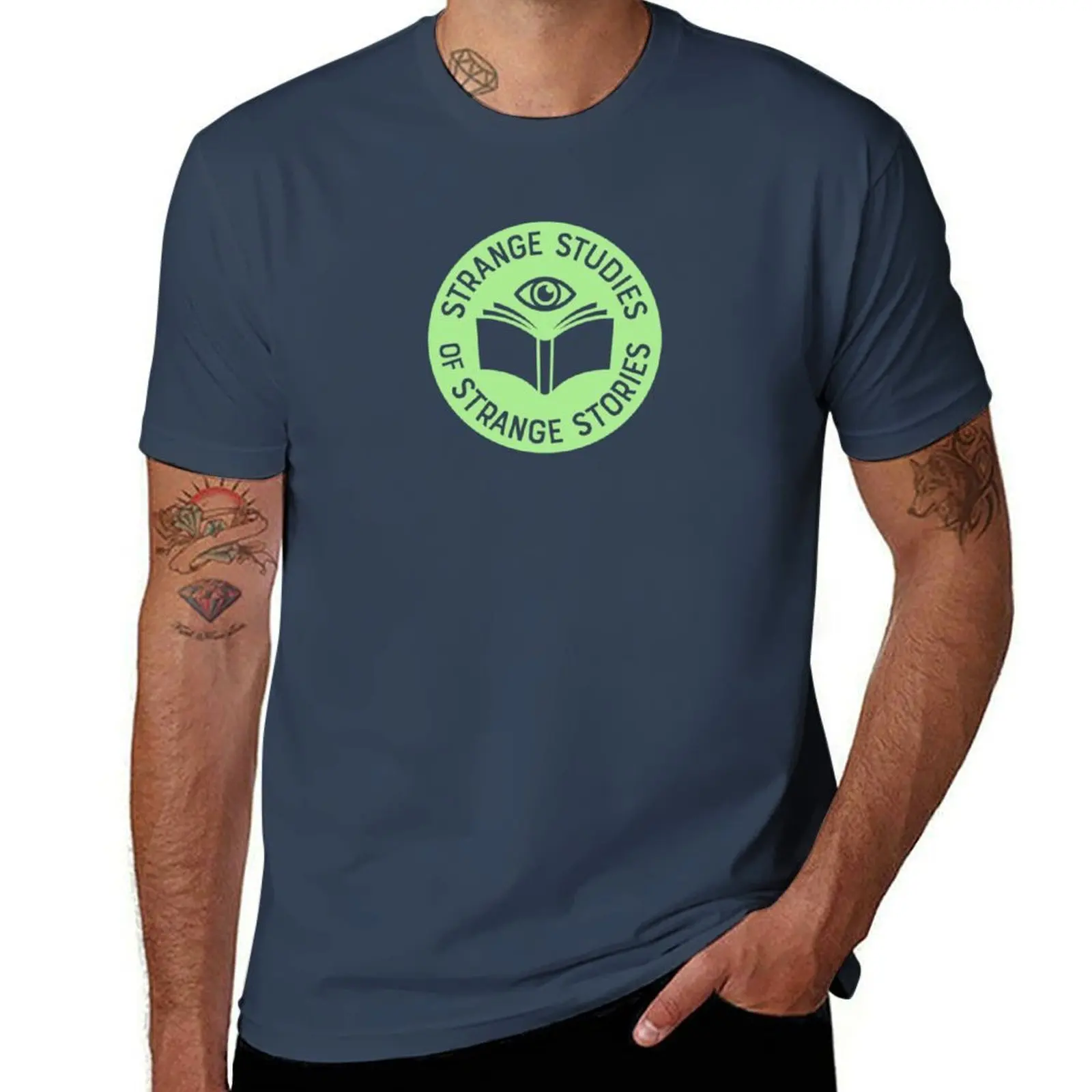 

Strange Studies of Strange Stories Logo - Green T-Shirt man graphic t shirt man tshirt T-Shirt