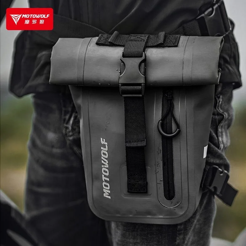 

Motowolf Motorcycle Outdoor Riding Leg Bag Thigh Belt Hip Bum Waterproof Travel Large Capacity Storage Quick Release Leg Bag