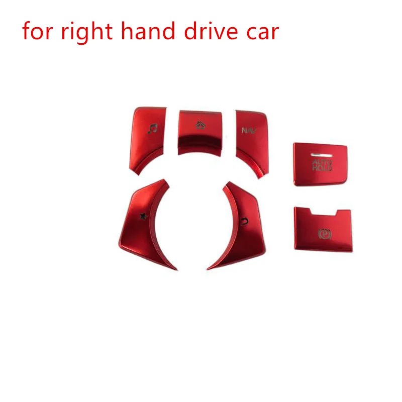 7pcs/Lot Aluminum Alloy Central Control Multimedia Buttons For 2017-2023 Mazda CX-5 CX5 CX 5 MK2 CX-8