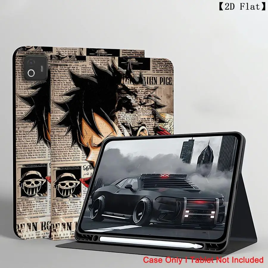 Cartoon P-Pieces L-Luffys Case for Xiaomi Pad 6s Pro 7 Ultra Pad 5 6 7 8 Pro Redmi Pad SE K Pad 8.8 9.7 12.4 Inch with Pencil