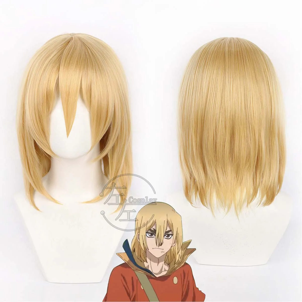 Men Science Future Part 3 Ryusui Nanami Cosplay  Short Blonde Heat Resistant Synthetic Hair Wig