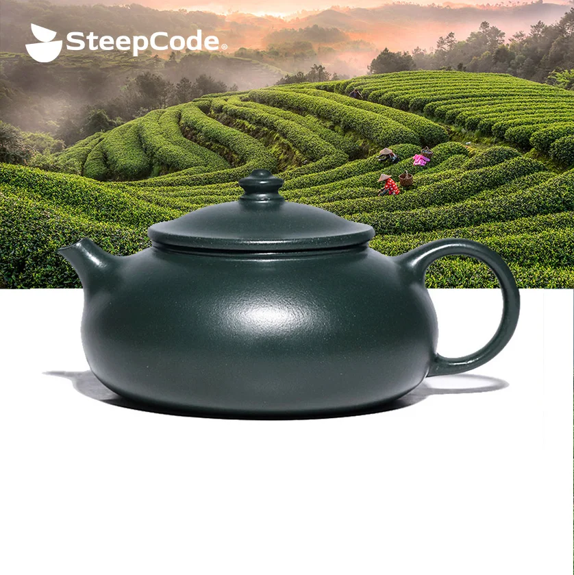

Yixing "Breathing Clay" Teapot - 180ml Artisan-Crafted Green Ore Masterpiece​, Zisha Teapot
