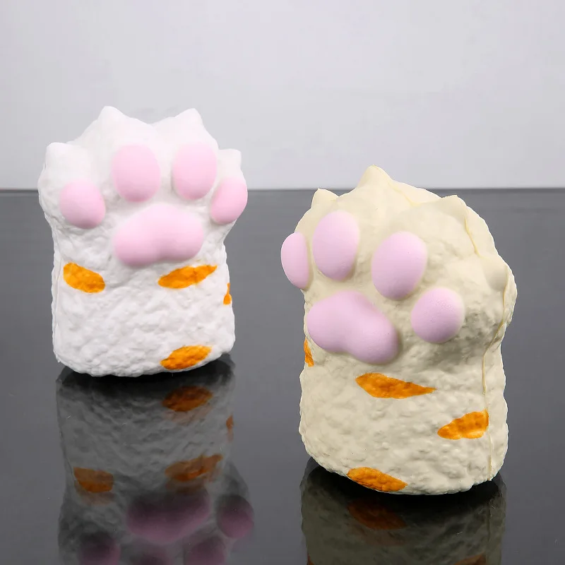 Novo squeeze macio lento rebote brinquedo de descompressão super bonito pata de gato popular brinquedo mole alívio do estresse mochi brinquedo presente