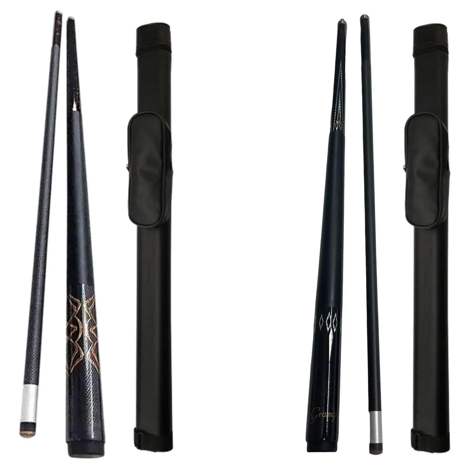 1/2 split piscina cue acessórios elegante artesanal de fibra carbono snooker cue para homens jogadores de bilhar esportes entusiastas das mulheres