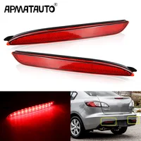 2 uds LED lámpara reflectora de parachoques trasero luz de freno de marcha atrás para Mazda 3 Mazda speed 3 Axela 2010 2011 2012 2013