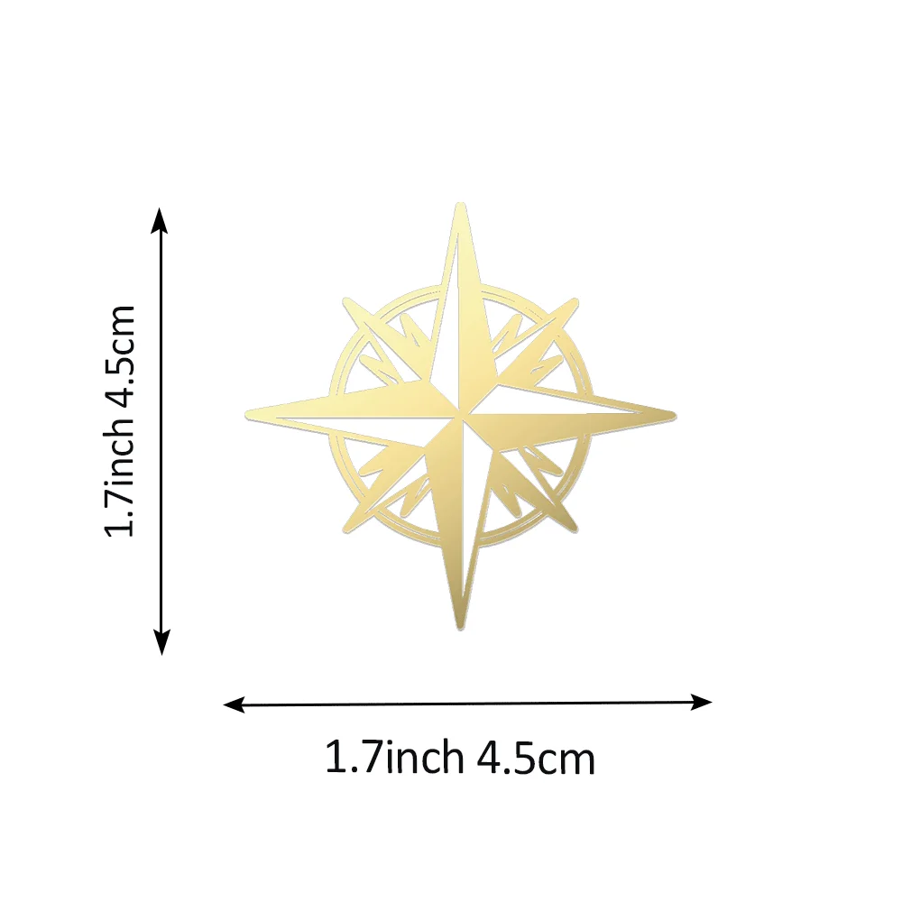 2/4PCS Guide Star Emblem Car Badge Sticker Auto Motorcycle Bicycle Laptop Decoration Decals For JEEP Compass Patriot Wrangler JK