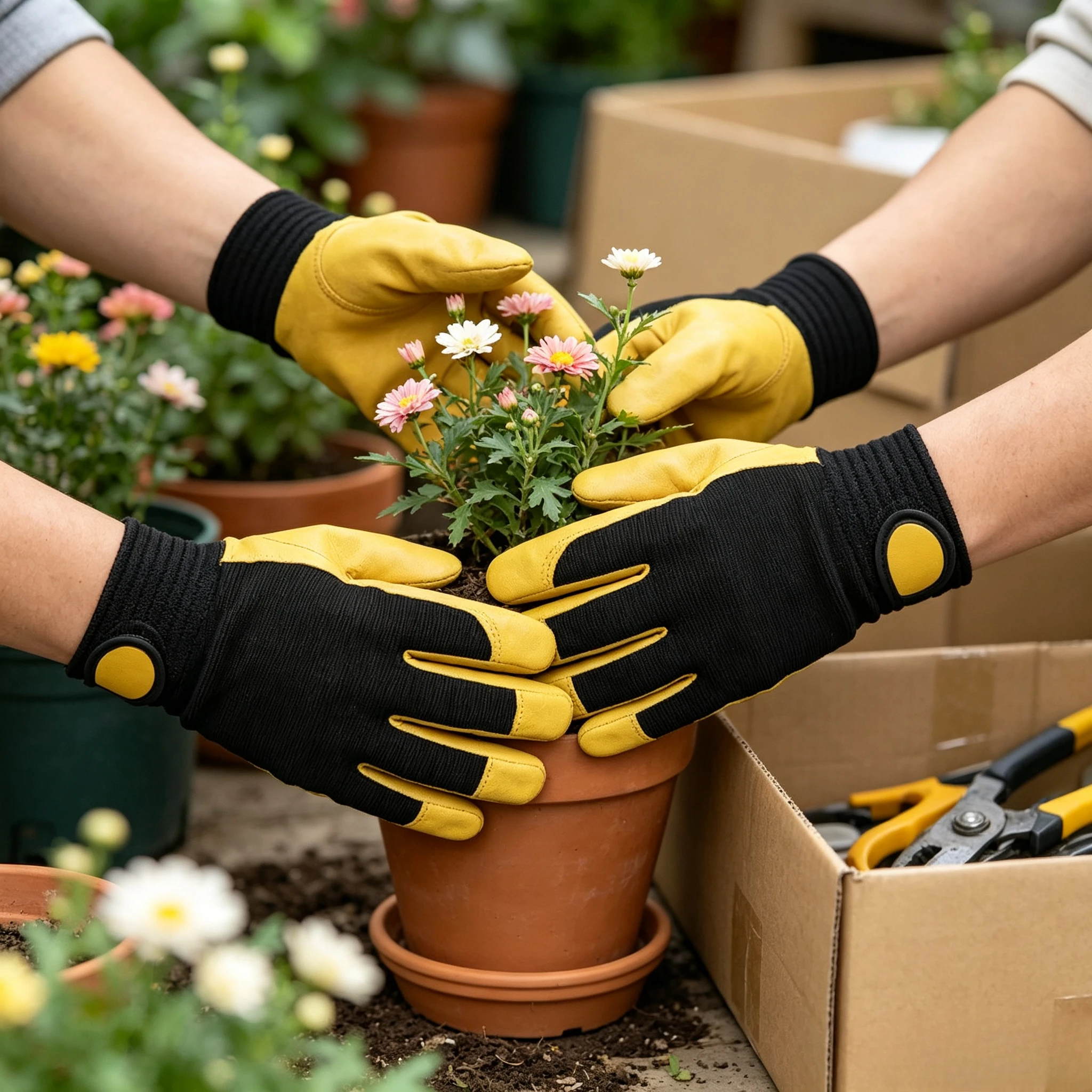 1 Pair Sheepskin Utility Work Gloves Light‑Duty Builder Gardening Mechanic Gloves Durable Daily Hand Gloves for M L XL XXL