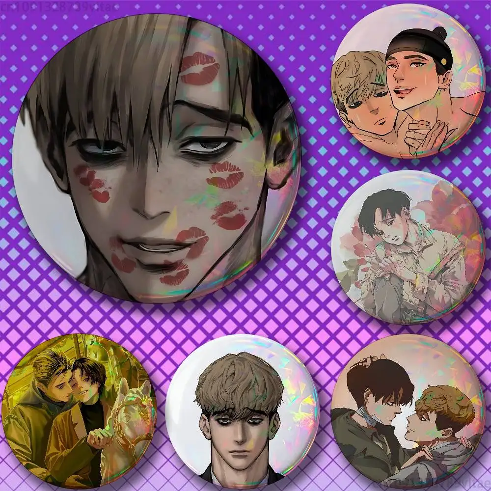 Killing Stalking 25mm 75mm 44mm 58mm 32m Broschen Abzeichen Anstecknadeln für Accessoires