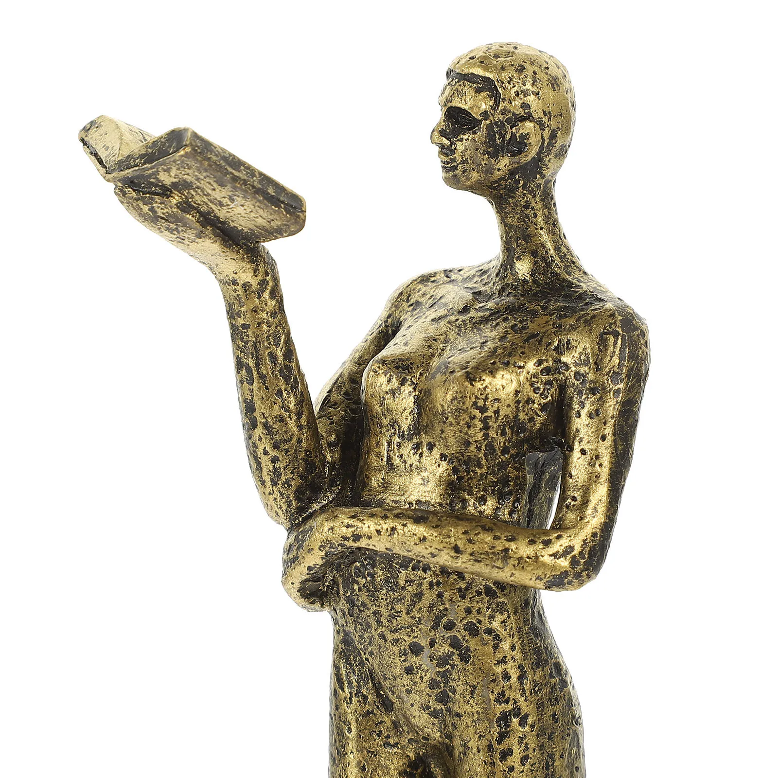 

1pc Reading Man Statue Abstract Resin Modern Home Decor For Living Room Bookshelf Desktop Shelf Decor Reading Thinker Statue