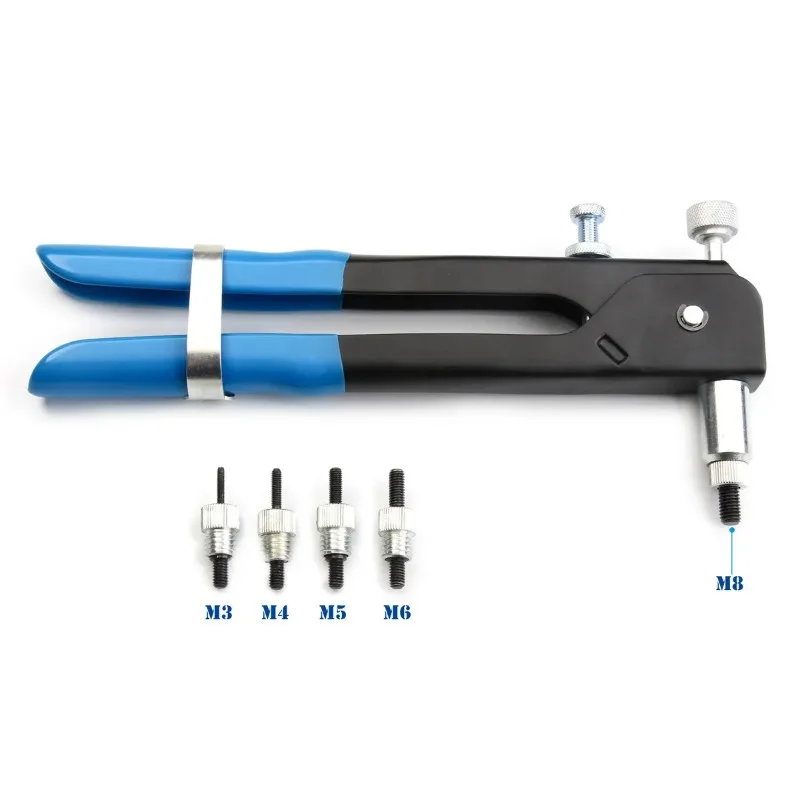 150 قطعة برشام المكسرات بندقية مغزل عدة M3/M4/M5/M6/M8 أو الجوز برشام مماسك Repairtool برشام Flatheadscrew البوب الجوز برشام بندقية مجموعة