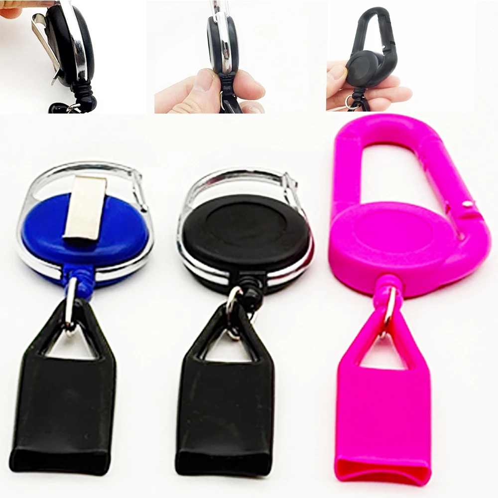 10Pcs Protective Cover Lighter Holder With Retractable Keychain Lighter Furniture Tool Sleeve Clip Smoking Accessories