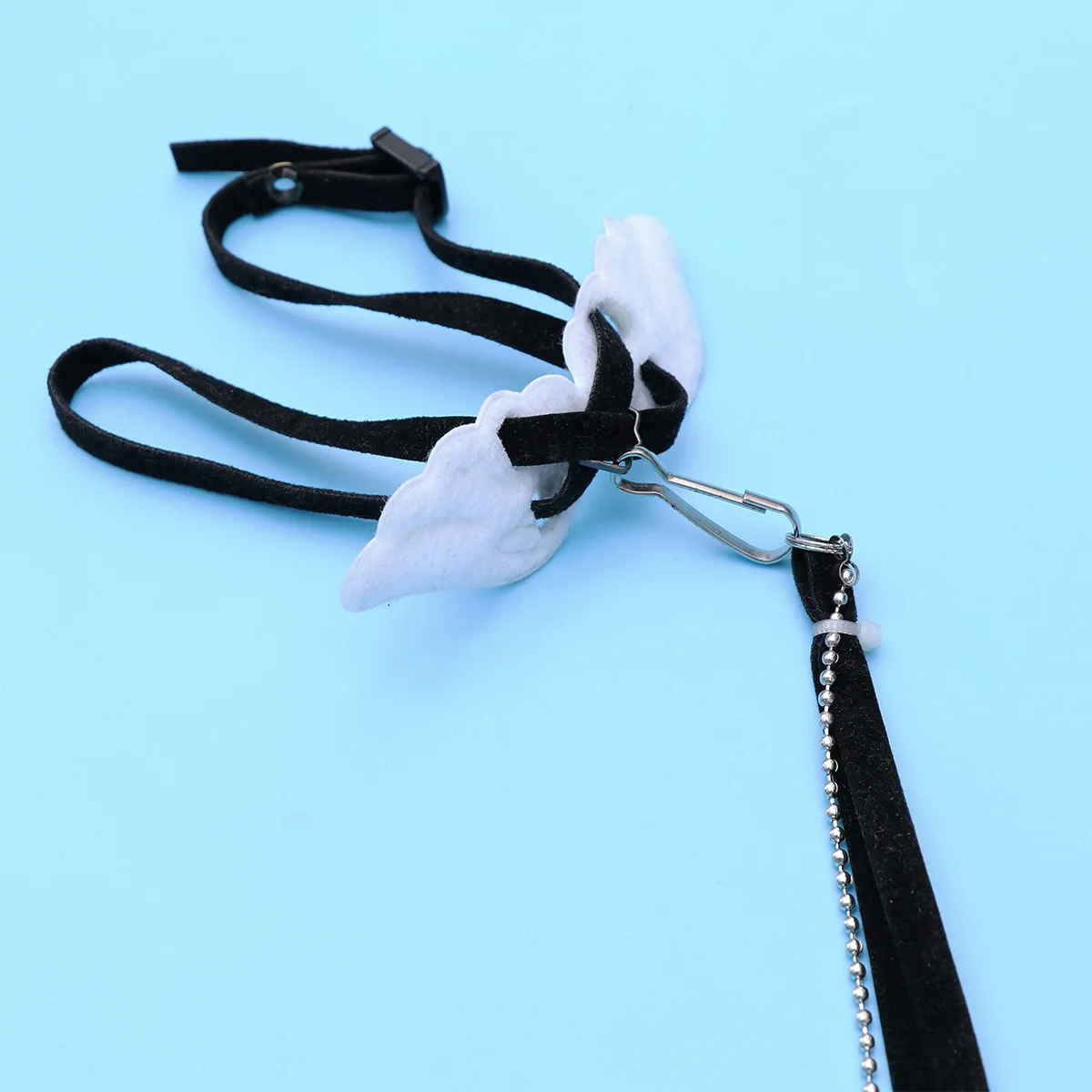

Adjustable Lizard Leash Comfortable Wings Small Reptile Harness Gecko Durable Stainless Steel Swivel Chain Hook Long Nylon Belt