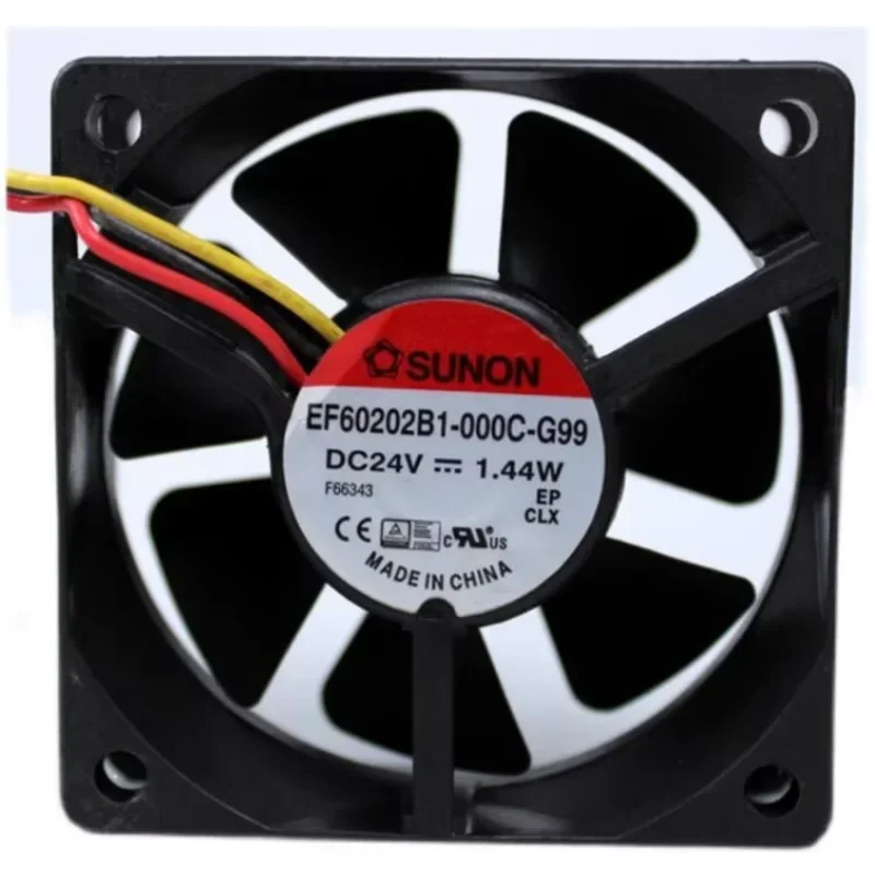 sunon-ef60202b1-000c-g99-dc-24v-144w-60x60x20mm-3線式サーバー冷却ファン