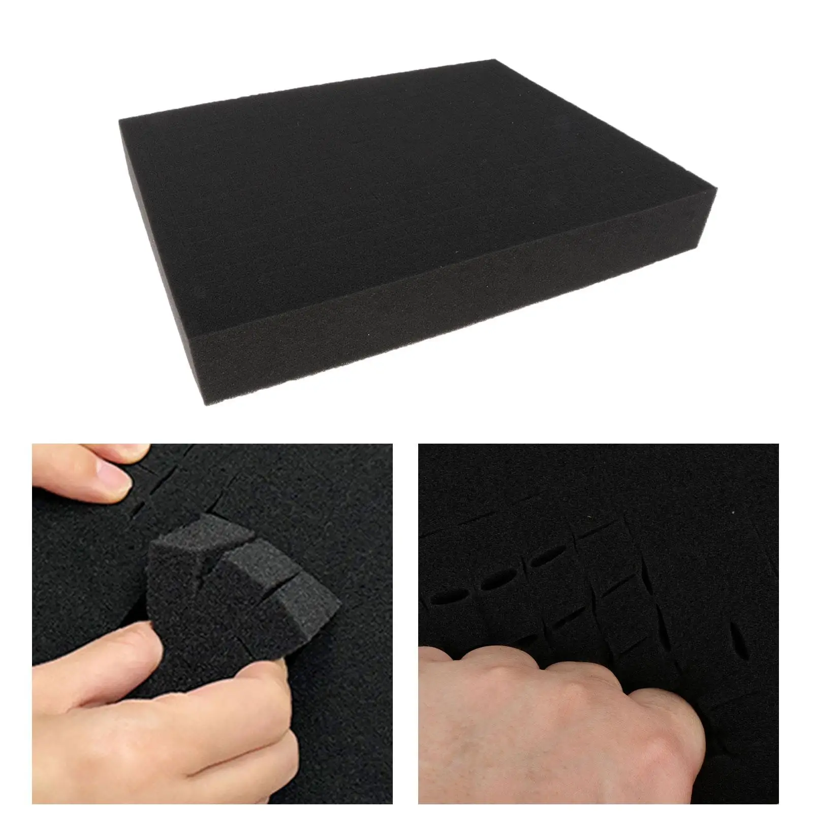 Packing Shockproof Sponge Foam Sheet Cuttable Isolator Mats Versatile Foam Plaid Sponge Pluck Foam Foam Pad for Transporting