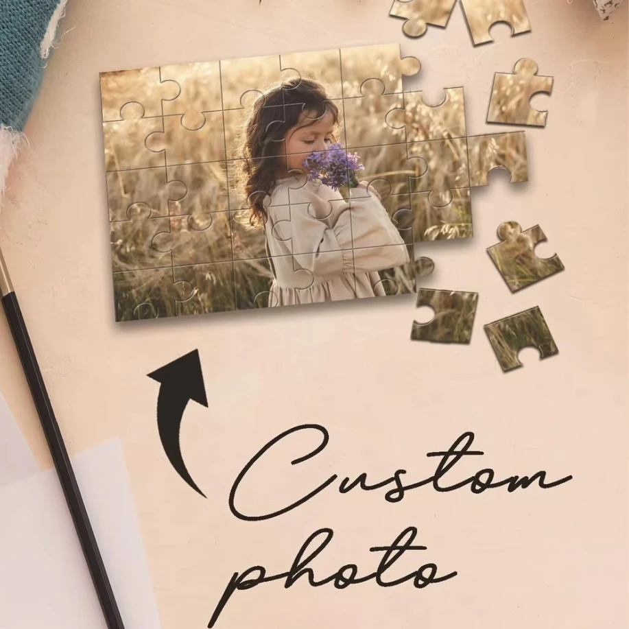 

500/1000/1200/2000pcs Diy Custom Photo Personalised Decompression Puzzles For Gift
