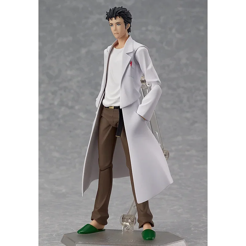 100% Original Max factory Figma 196 Steins gate Okabe Rintaro Genuine In Stock Figure Model Toys