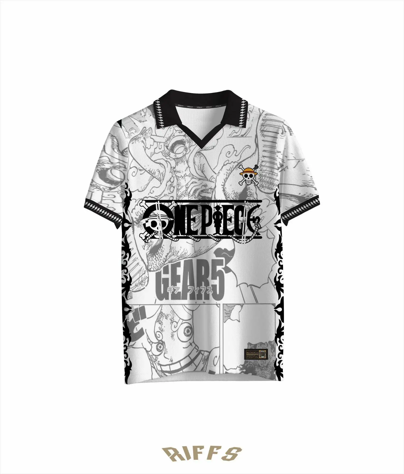 2026 New One Piece Luffy Men's Stand Up Collar Breathable and Comfortable Outdoor Sports Football Uniform