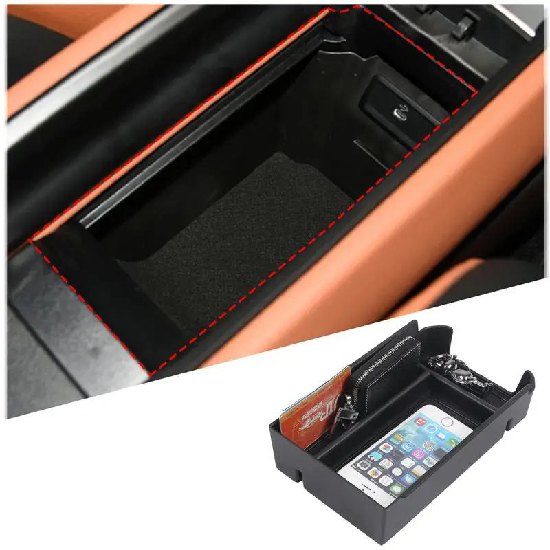 

For Mercedes Benz GLC 2023 ABS Black Car Central Storage Box Door Phone Glove Armrest Box Car Accessories