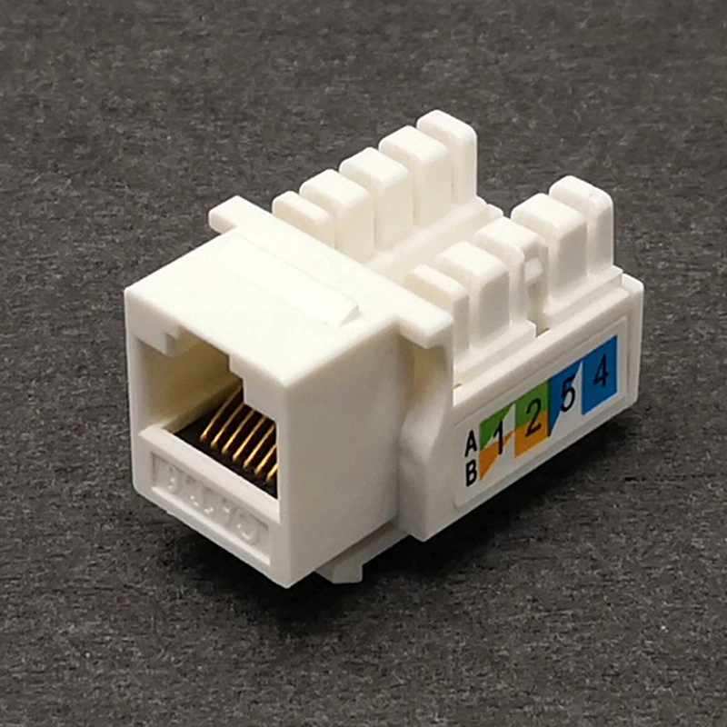 5 stuks CAT6 RJ45 110 Punch Down Keystone Computermodule Netwerk Ethernet-aansluiting