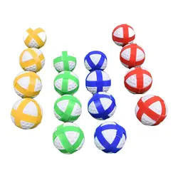 16Pcs Golf Sticky Balls Hook and Loop Balls Lightweight Indoor Outdoor Party Games Game Accessories Sport Balls Toy