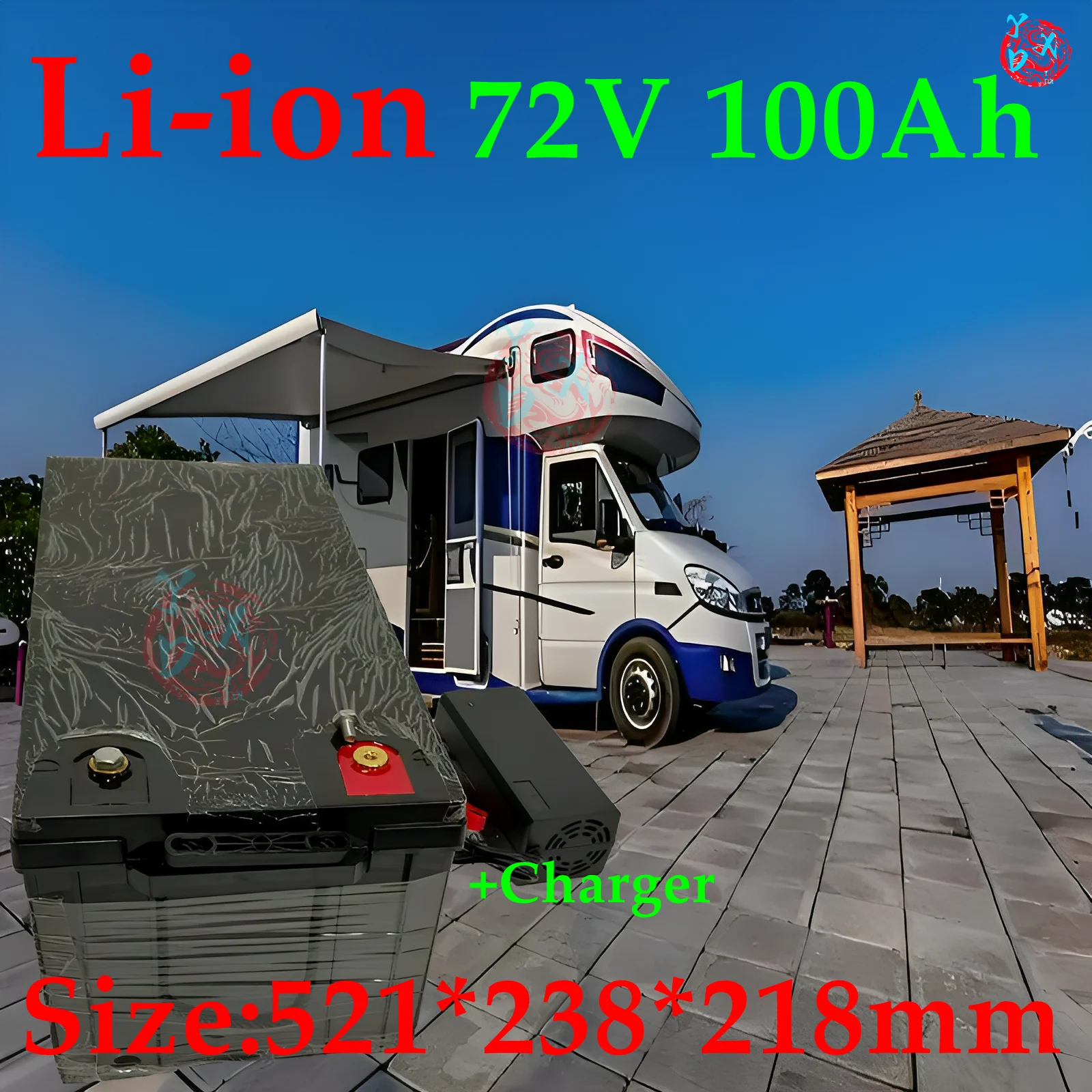 waterproof lithium 72V 100AH li ion battery With BMS for 5000W 8000W scooter AGV demo Go Cart Skateboard bike +10A charger