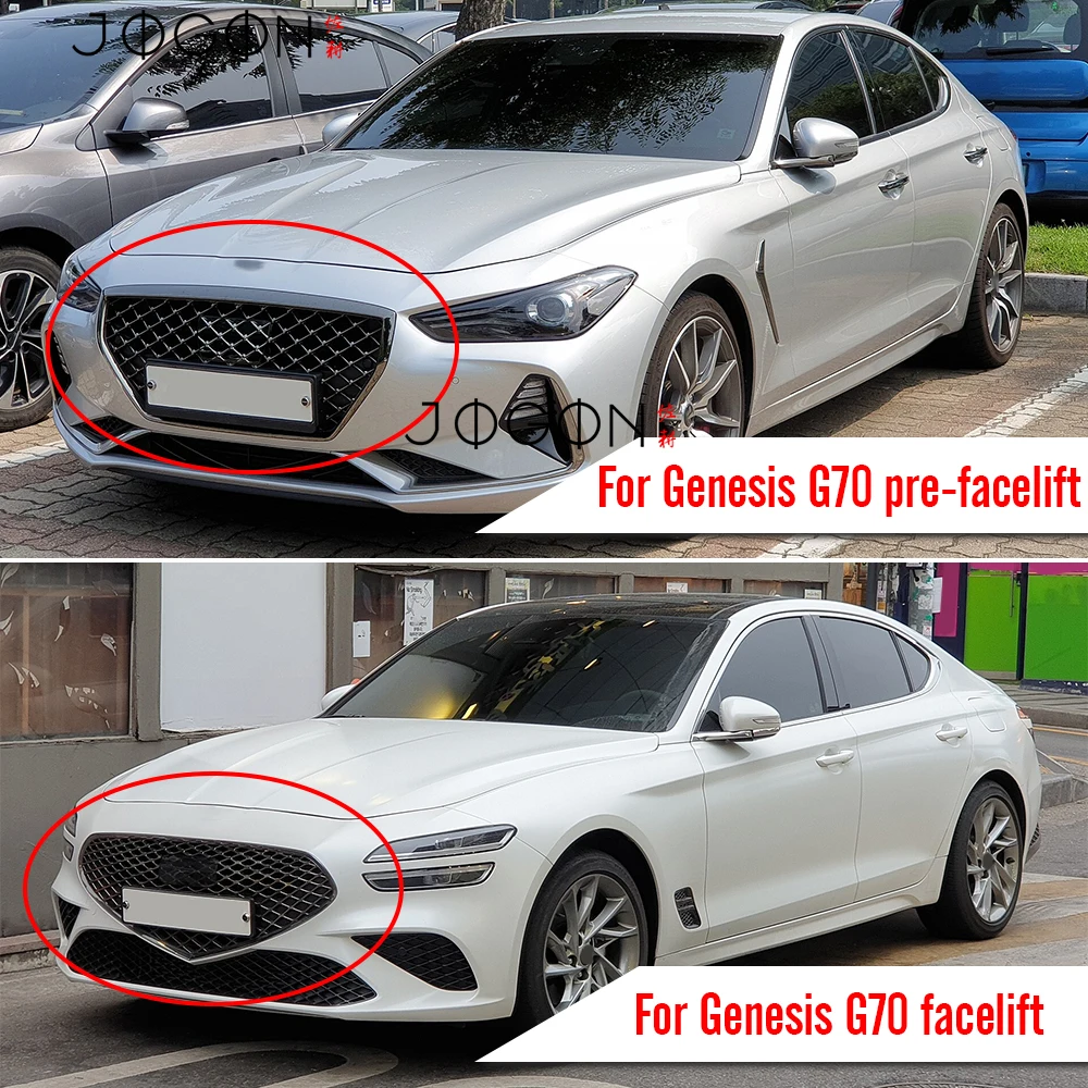 For Genesis G70 Facelift 2020 2021 2022 2023 2024 Carbon Fiber Front Bumper Lip Body Kits Auto Exterior Accessories