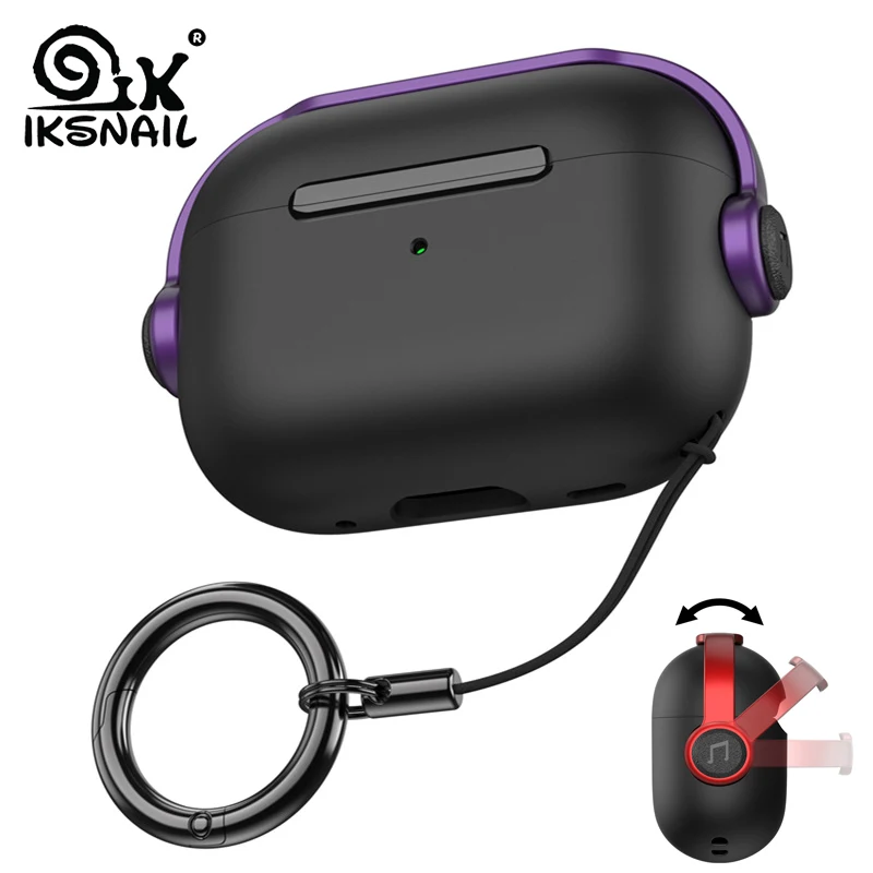 IKSNAIL Earphone Case For Apple AirPod1 2 3 pro 2 air pods For Wireless Bluetooth Headphone Pouch Protective AirPods Accessories