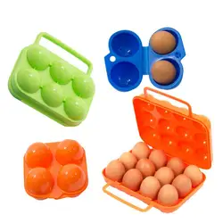 2/4/6/12 Eggs Holder Egg Storage Box Portable Egg Holder Container for Outdoor Camping Picnic Eggs Carry Box Kitchen Organizer