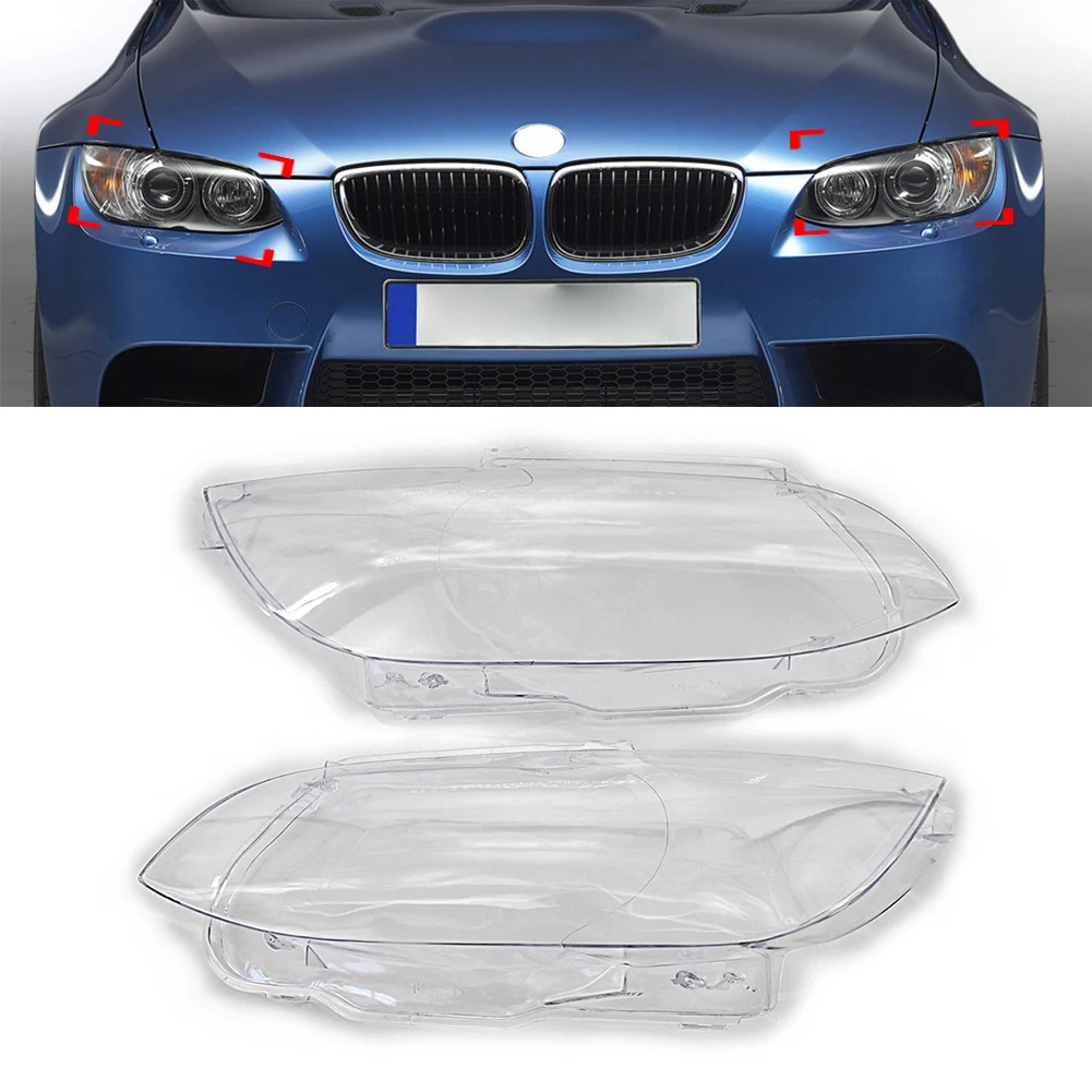 1Pcs Car Front Headlamp Headlight Head Lamp Cover For BMW E92 E93 328i 335i 2006‑2009 For M3 2008-2012