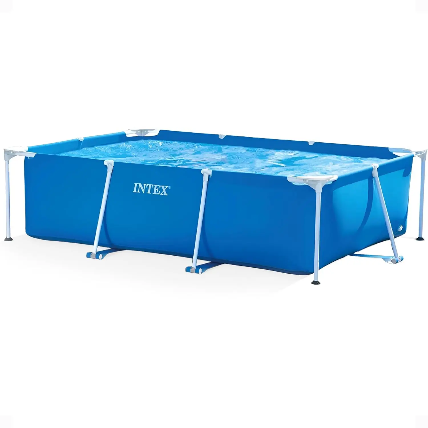 Rectangular Frame 9 ft 10 in x 6 ft 6.75 in x 29.5 in Above Ground Pool, Swimming Pool with Steel Frame, Pump Not, Custom