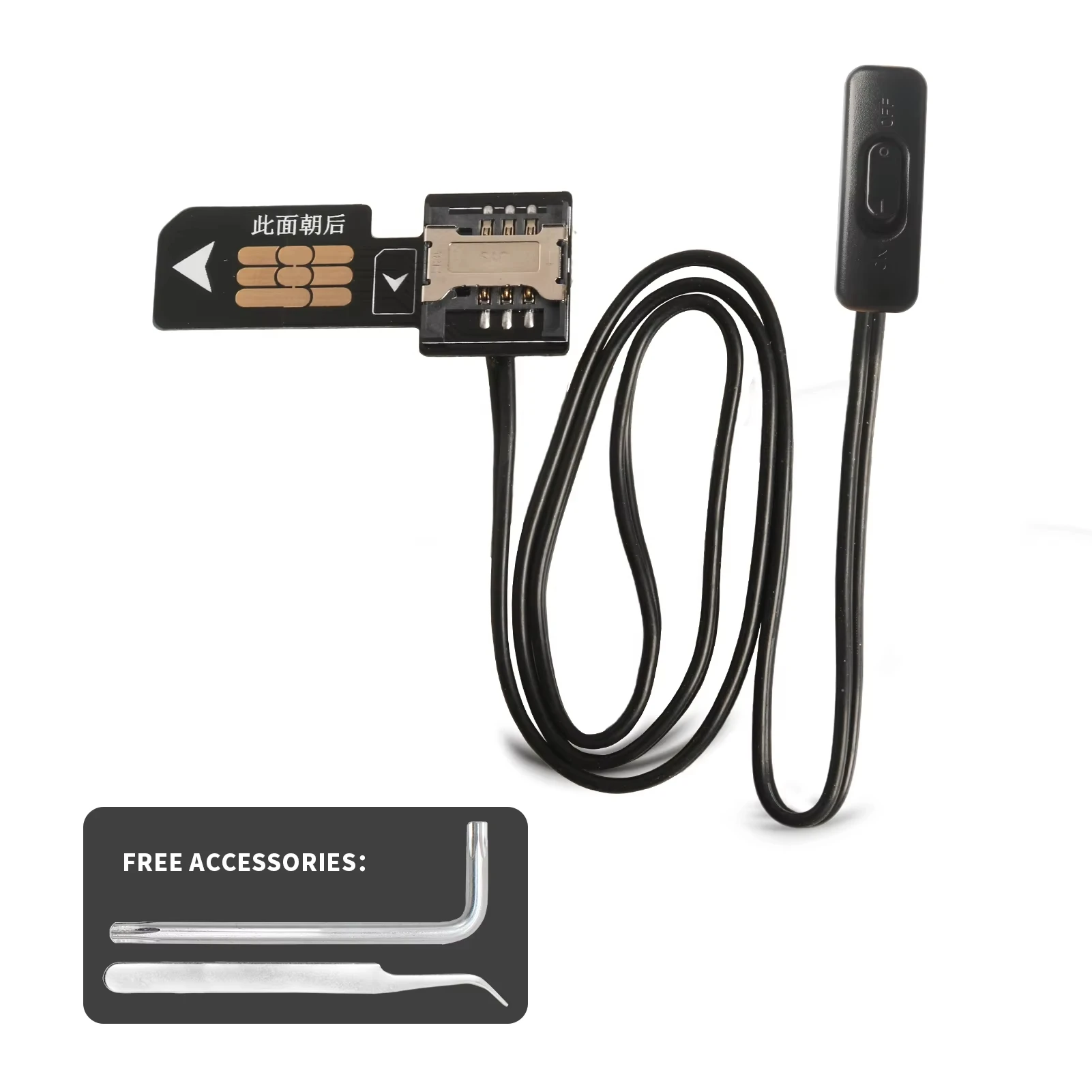 PCB لـ WL3 Tesla Model/Model3 تحديد المواقع مصراع بطاقة SIM تحكم كابل تمديد بطاقة SIM الخارجية #4