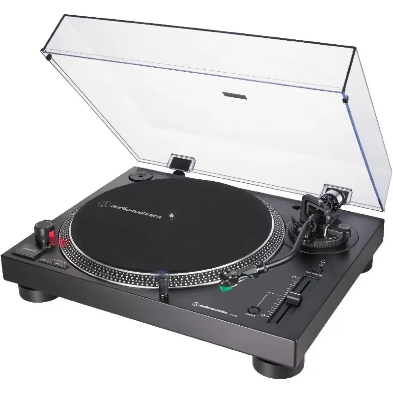 AT-LP120XUSB-BK Direct-Drive Turntable (Analog & USB), Fully Manual, Hi-Fi, 3 Speed, Convert Vinyl to Digital