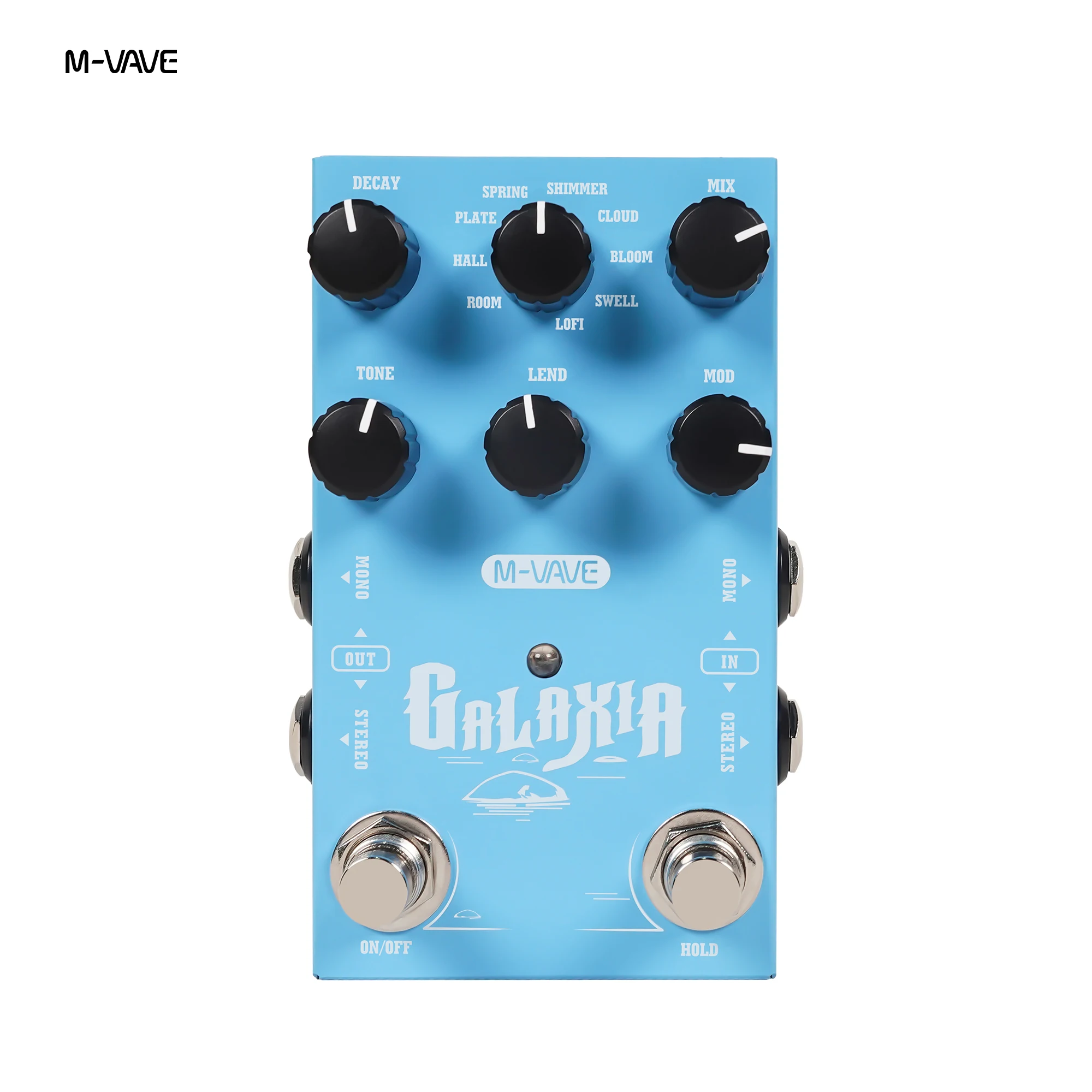 M‑VAVE GALAXIA Multi‑Effects Guitar Pedal Portable Effects Processor Amp Modeling Rechargeable Looper Stereo Reverb Pedal