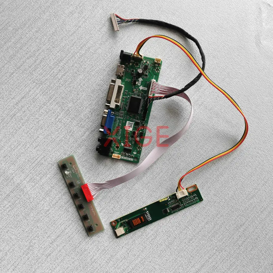 

LCD Monitor Controller Drive Board Fit LT133XB D291207 L133X2 HT13X13 1024*768 LVDS 20-Pins VGA+DVI+HDMI 1-CCFL 1024x768 Kit DIY