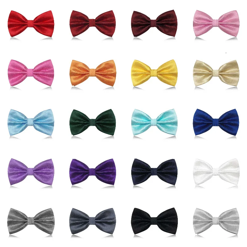 Mens Bowknot Butterfly Plaid Bowtie Bow Tie school Hot Cravat Adult Accessories Clip-on Women Quality MJ86