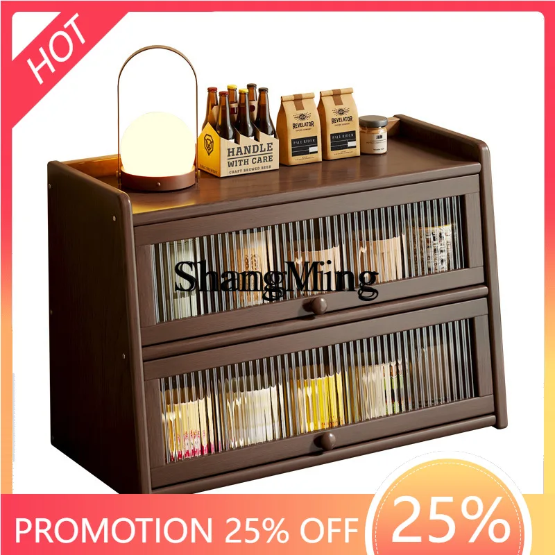 SM Desktop Locker Shelf Dust Storage Cabinet Home Living Room Kitchen Countertop Cup Holder Organizing Rack