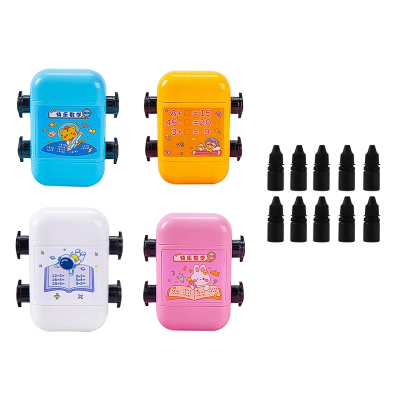 

Multiplication Addition And Subtraction Division Teaching Stamp About 76X64x32mm As Shown For Kids Roller Digital Teaching Stamp