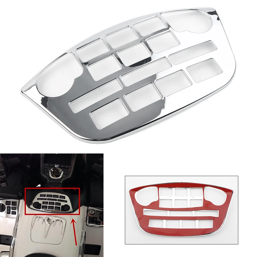 Goldwing GL1800 Chrome Motorcycle Radio Accent Panel Trim Cover For Honda Gold Wing GL 1800 2001-2008 2009 2010 2011 Accessories