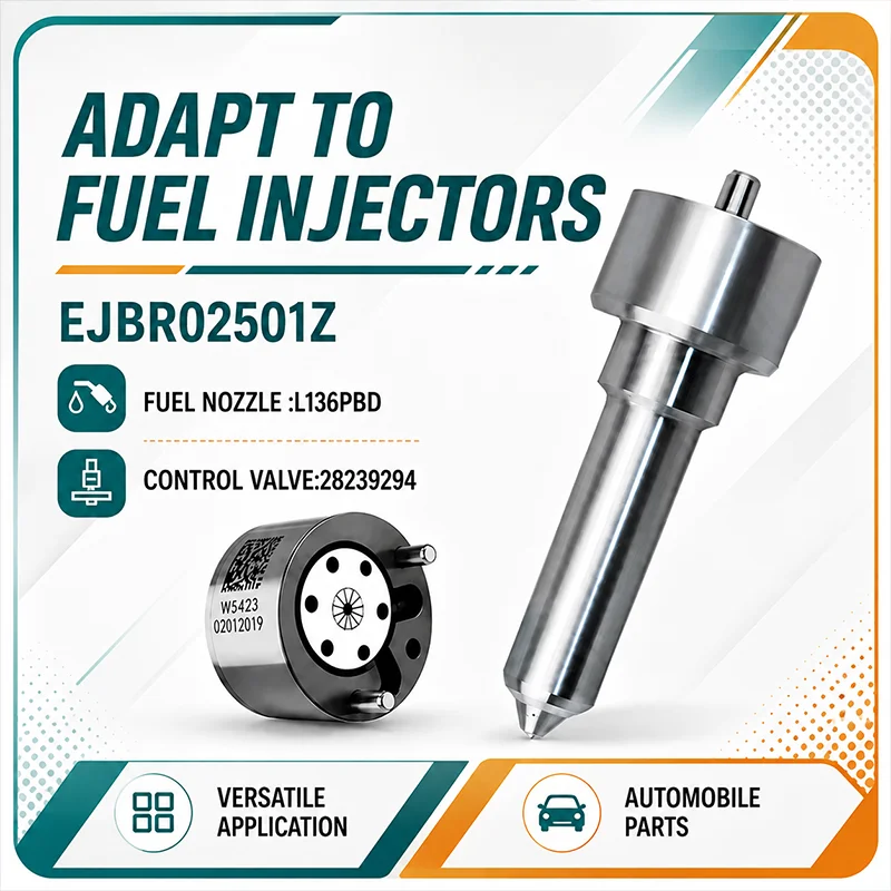 28239294 Control Valve And L136PBD Nozzle Combination Diesel Fuel Injector Repair Components Common Rail Spare Parts  YH2733