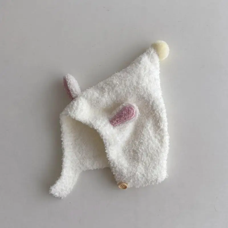 

Q22D Funny Big Eyes Infant Bonnet Trendy Earflap Hat Shower Gift for Boys and Girls