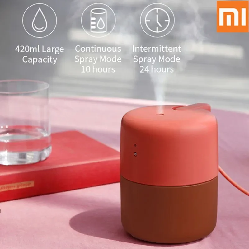 Xiaomi Youpin VH USB Desktop Air Humidifier Air Purifier Essential Oil Diffuser Smart Touch Control 480ml Anti-Dry Technology