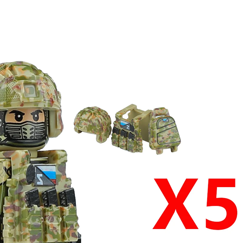Militär Russland Spezialeinheiten SWAT Bausteine Deutscher KSK US Stadtpolizei Armee Angriffssoldat Figur Waffen Bausteine Spielzeug