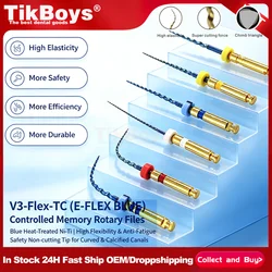 1 Box 25mm Root Canal File Endodontic TC Blue Files Nitinol File Dental Rotary Files Oral Tools Bendable Dental Materials Super