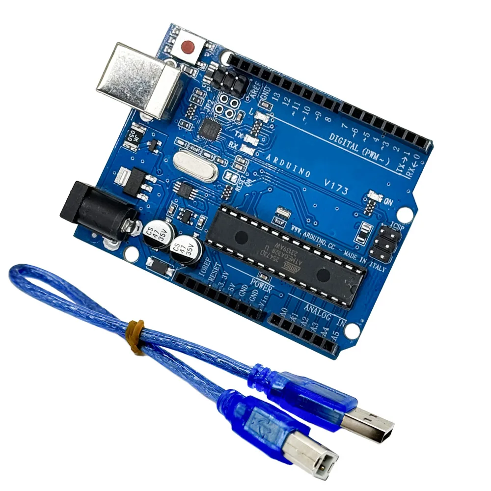 Electronic Moudle For arduino UNO R3 Official Box ATMEGA16U2+MEGA328P Chip R3 Development board + USB CABLE