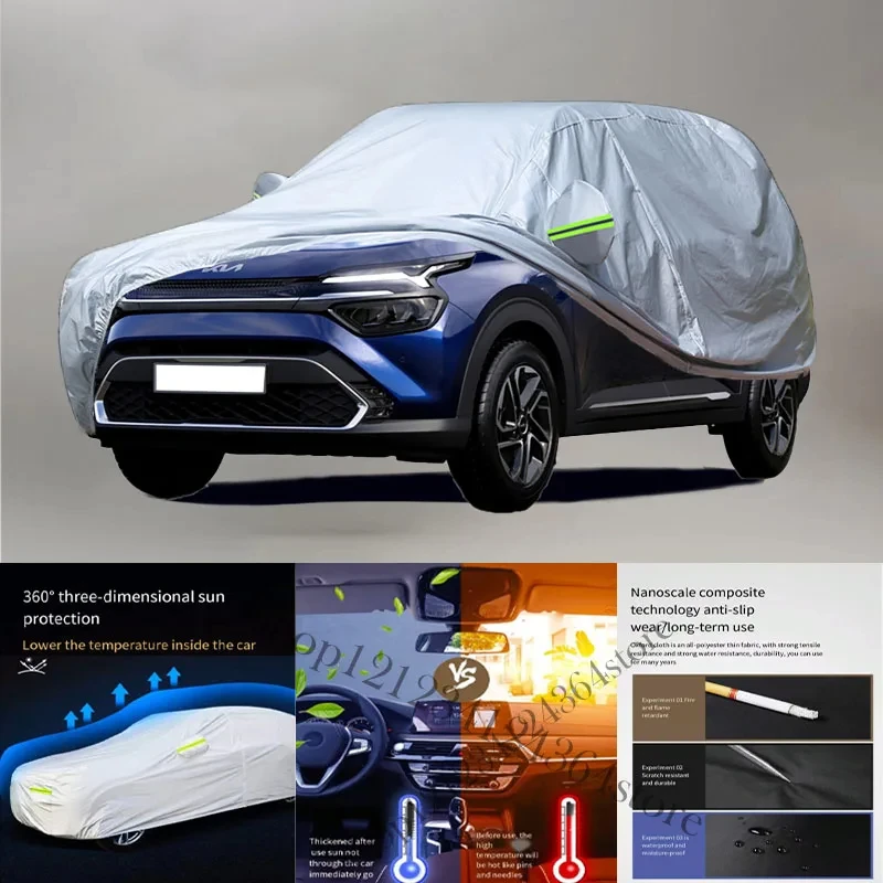 For KIA-Carens-  Auto Anti snow Anti dust Anti-uv Anti peeling paint And Anti Rainwater 210t car cover Car cover protection